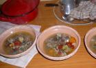 Birkaaprólék leves parázson főzve